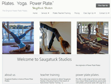 Tablet Screenshot of powerplatepilates.com